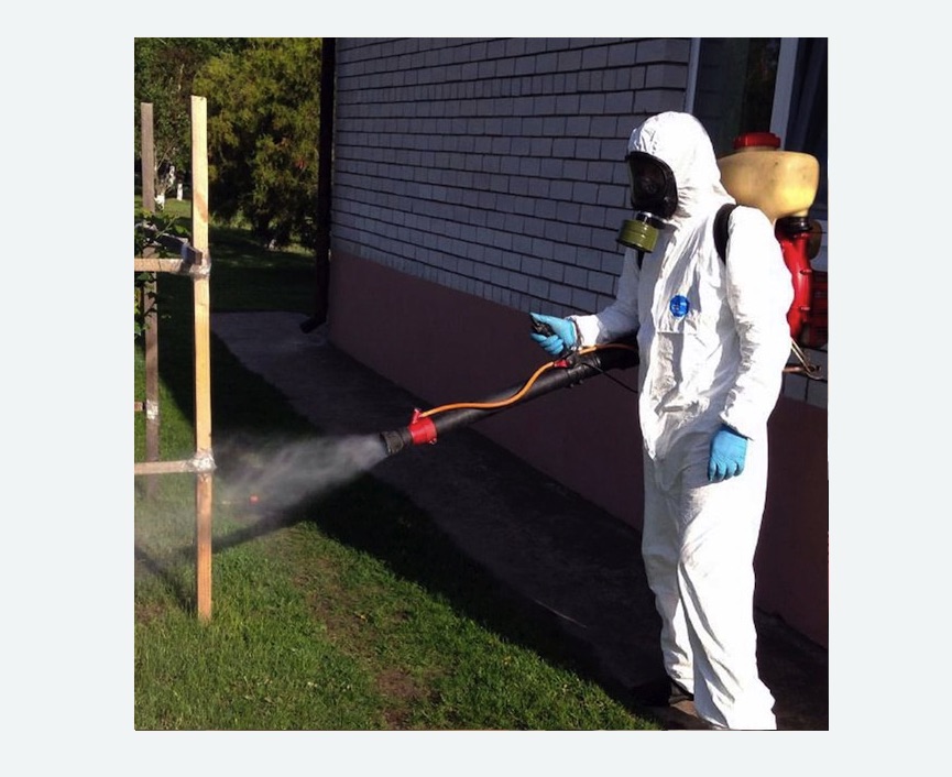 травля клещей на участке Прокудское